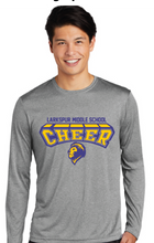 Long Sleeve Heather Contender Tee / Vintage Heather / Larkspur Middle School Cheer