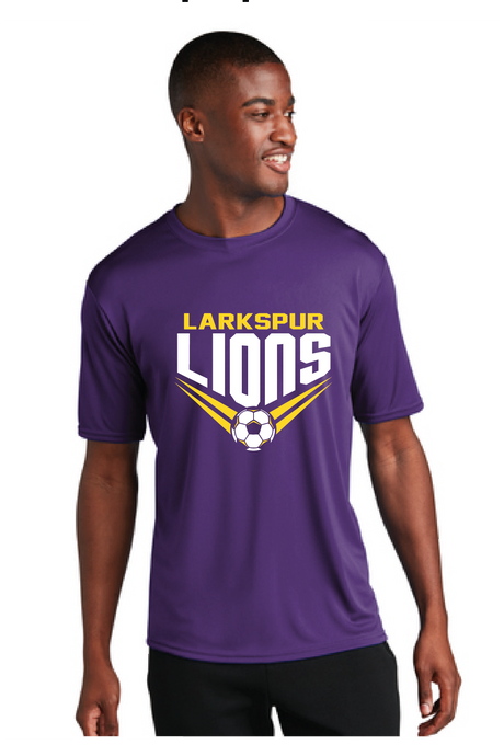 Performance Tee / Purple / Larkspur Middle School Boys Soccer