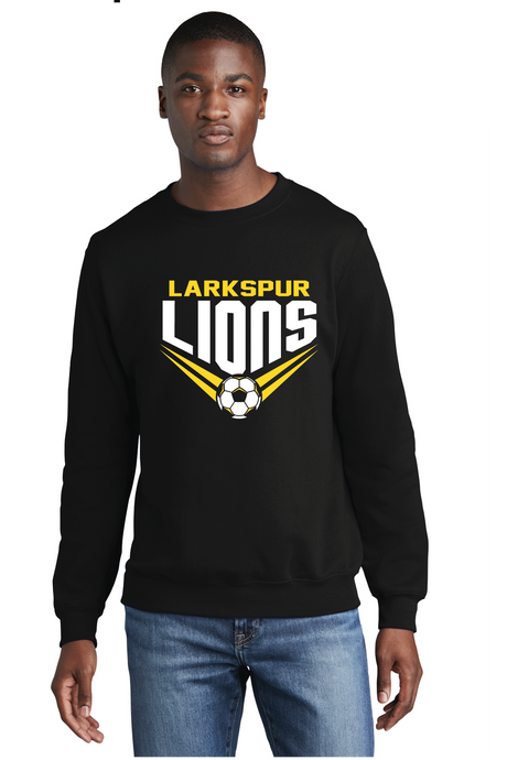 Core Fleece Crewneck Sweatshirt / Black / Larkspur Middle School Boys Soccer