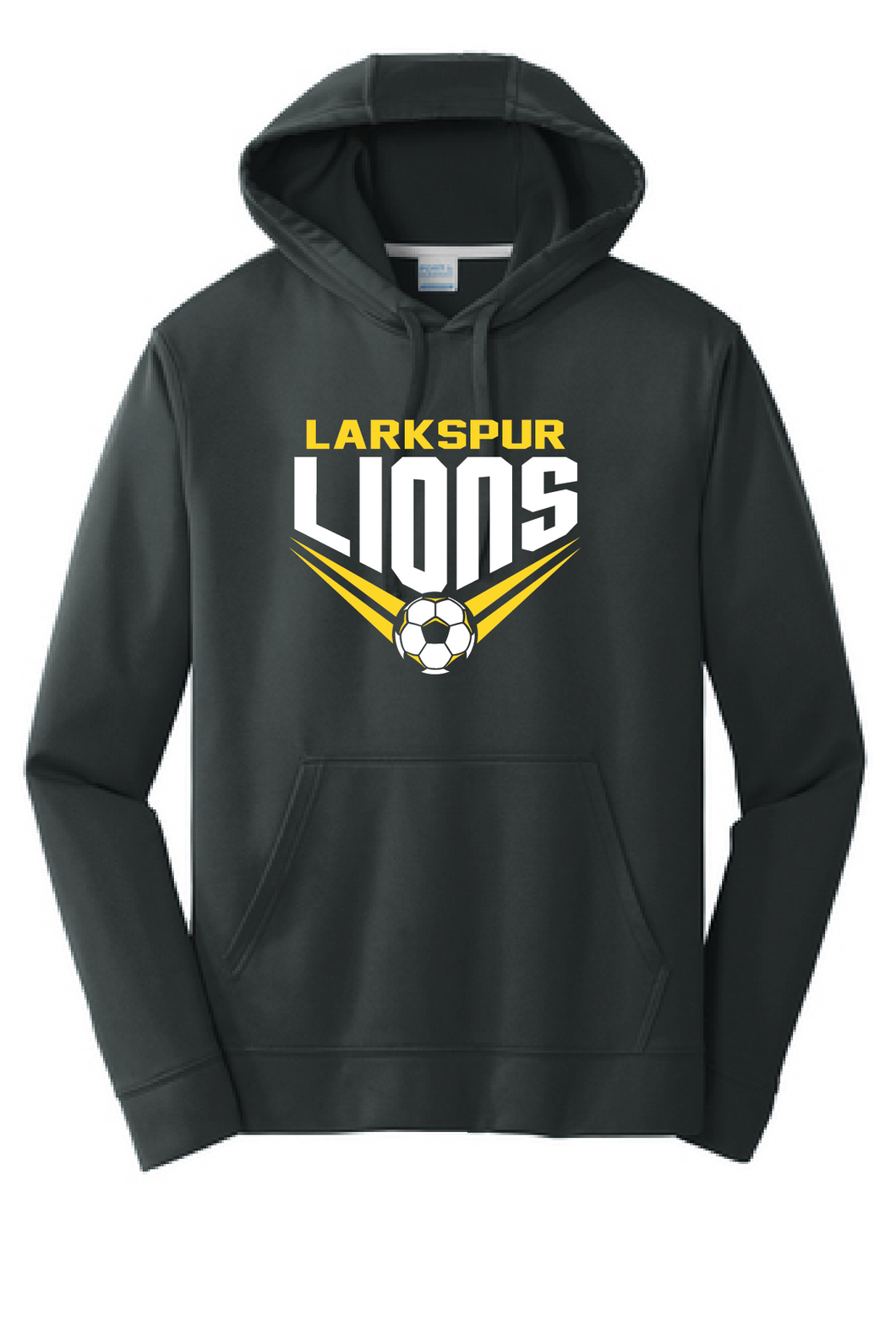 Performance Fleece Hooded Sweatshirt / Black / Larkspur Middle School Boys Soccer