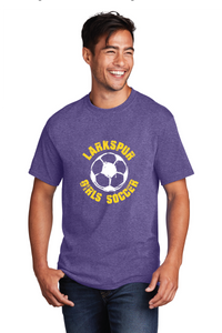 Cotton Tee  / Heather Purple / Larkspur Middle School Girls Soccer