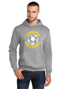 Core Fleece Pullover Hooded Sweatshirt / Athletic Heather / Larkspur Middle School Girls Soccer