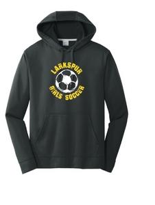 Performance Fleece Hooded Sweatshirt / Black / Larkspur Middle School Girls Soccer