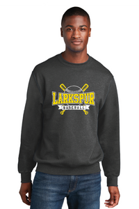 Core Fleece Crewneck Sweatshirt / Heather Charcoal / Larkspur Middle School Baseball