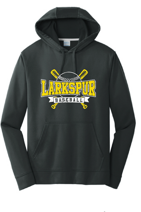 Performance Fleece Hooded Sweatshirt / Black / Larkspur Middle School Baseball