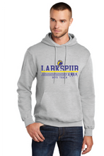 Core Fleece Pullover Hooded Sweatshirt / Ash / Larkspur Middle School Boys Track