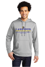 Performance Fleece Pullover Hooded Sweatshirt / Silver / Larkspur Middle School Boys Track