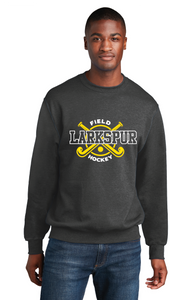 Core Fleece Crewneck Sweatshirt / Heather Charcoal / Larkspur Middle School Field Hockey
