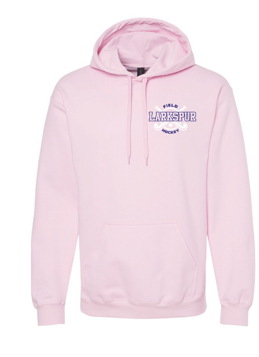 Pullover Hooded Sweatshirt / Light Pink / Larkspur Middle School Field Hockey