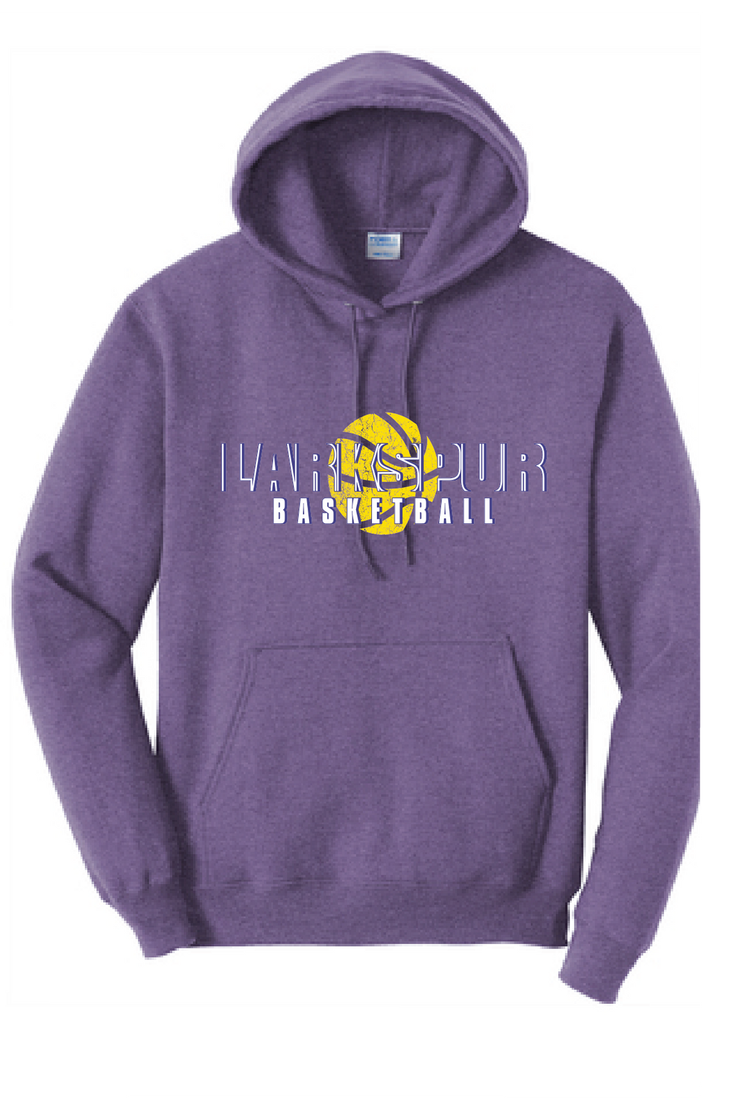 Core Fleece Pullover Hooded Sweatshirt / Athletic Heather / Larkspur Middle School Boys Basketball