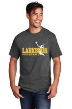 Core Cotton Tee / Dark Heather Grey / Larkspur Middle School Volleyball