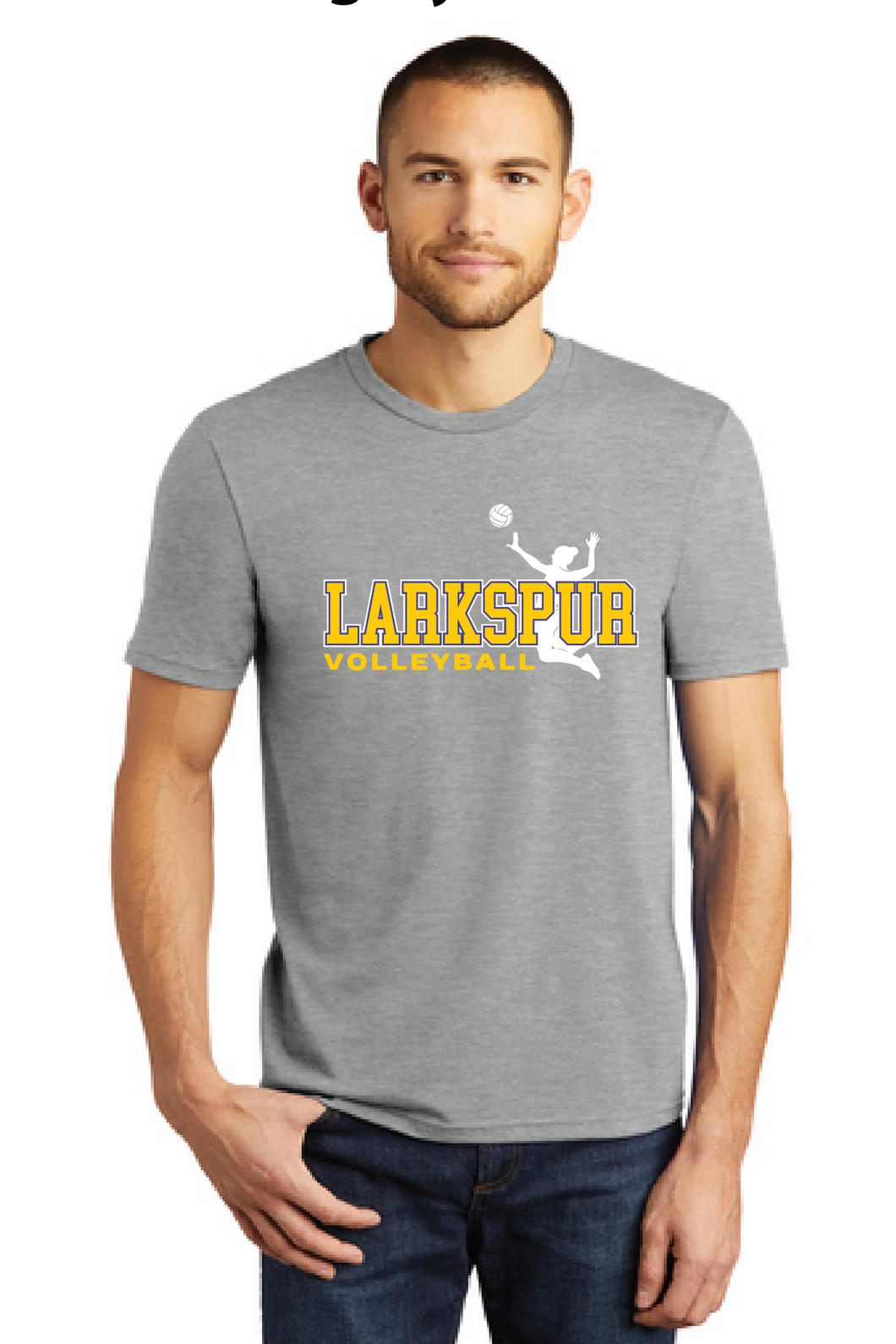 Perfect Tri Tee / Grey Frost / Larkspur Middle School Volleyball