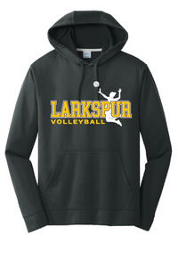 Performance Fleece Hooded Sweatshirt / Black / Larkspur Middle School Volleyball