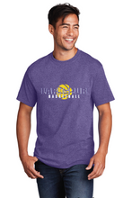 Cotton Tee  / Heather Purple / Larkspur Middle School Boys Basketball