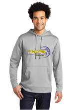 Performance Fleece Pullover Hooded Sweatshirt / Silver / Larkspur Middle School Girls Basketball