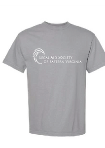 Heavyweight Ring Spun Tee / Granite / Legal Aid Society of Eastern Virginia