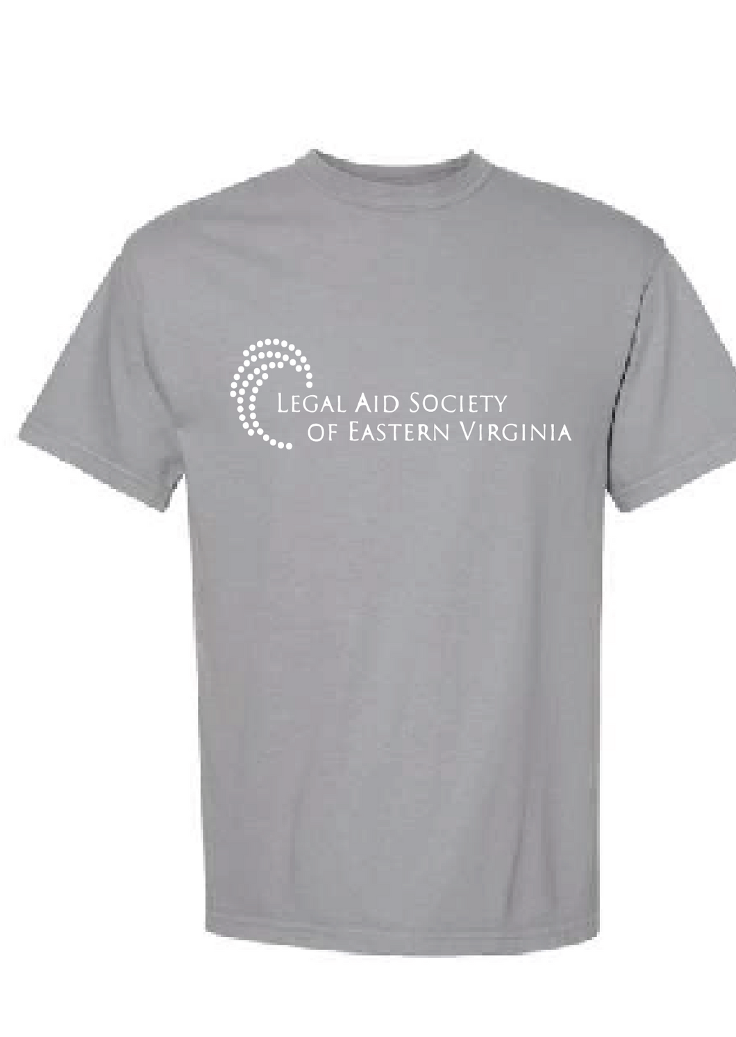 Heavyweight Ring Spun Tee / Granite / Legal Aid Society of Eastern Virginia