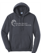 Core Fleece Pullover Hooded Sweatshirt / Heather Navy / Legal Aid Society of Eastern Virginia