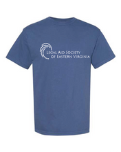 Heavyweight Ring Spun Tee / Blue / Legal Aid Society of Eastern Virginia