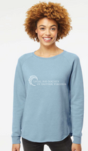 Women's California Wave Wash Crewneck Sweatshirt / Misty Blue / Legal Aid Society of Eastern Virginia