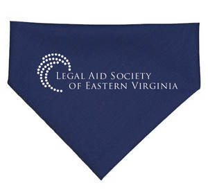Doggie Bandana / Navy / Legal Aid Society of Eastern Virginia
