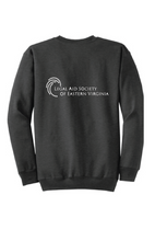 Fleece Crewneck Sweatshirt / Heather Graphite / Legal Aid Society of Eastern Virginia
