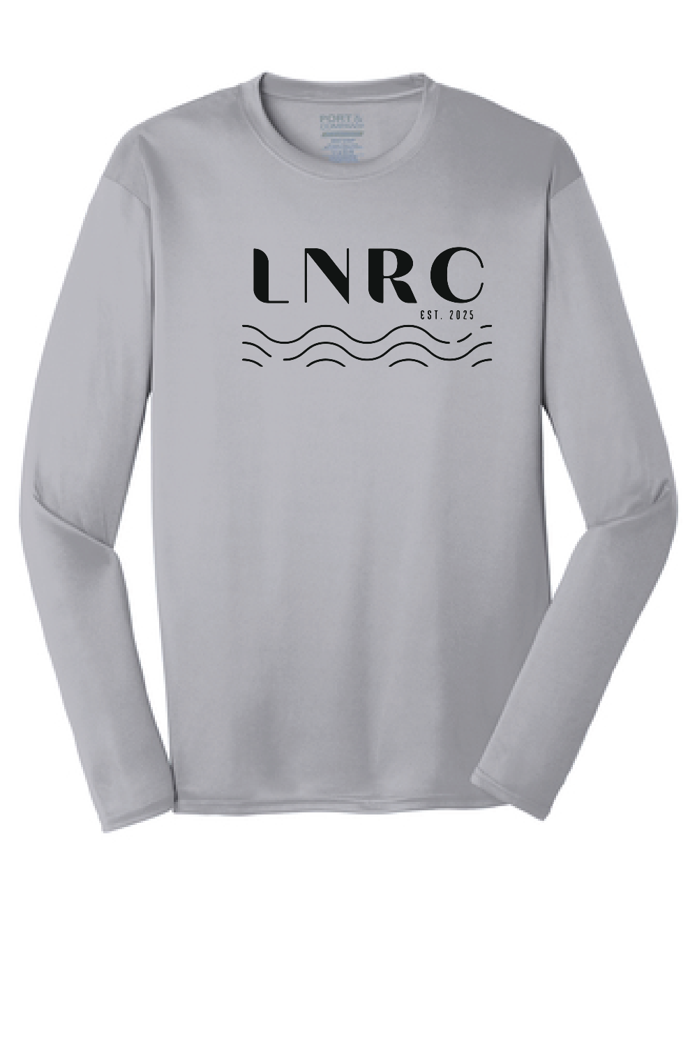 Long Sleeve Performance Tee (Youth & Adult) / Silver / Little Neck Run Club