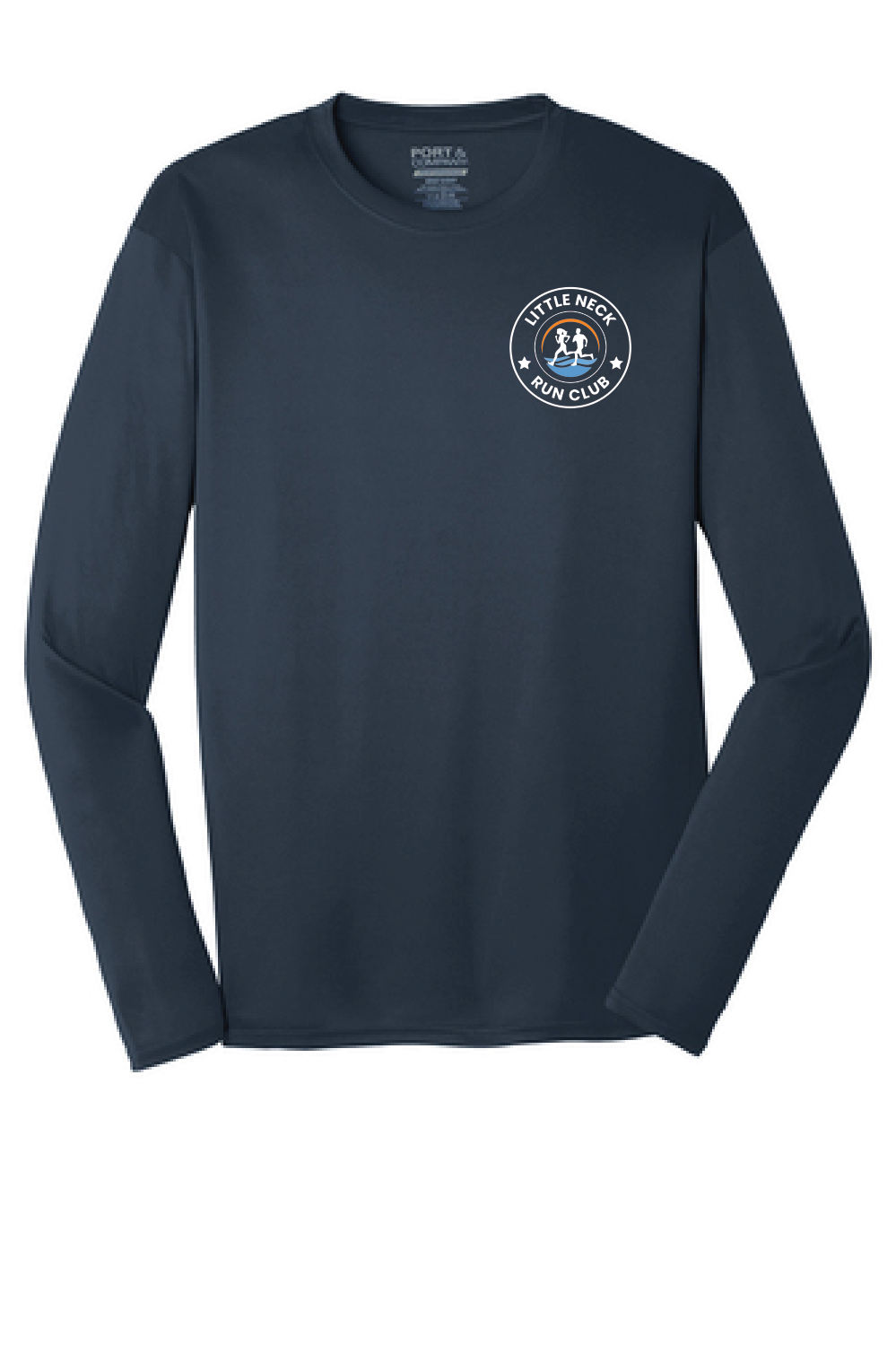 Long Sleeve Performance Tee (Youth & Adult) / Navy / Little Neck Run Club