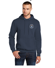 Fleece Pullover Hooded Sweatshirt / Navy / Little Neck Run Club