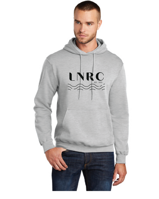 Fleece Pullover Hooded Sweatshirt / Athletic Heather / Little Neck Run Club