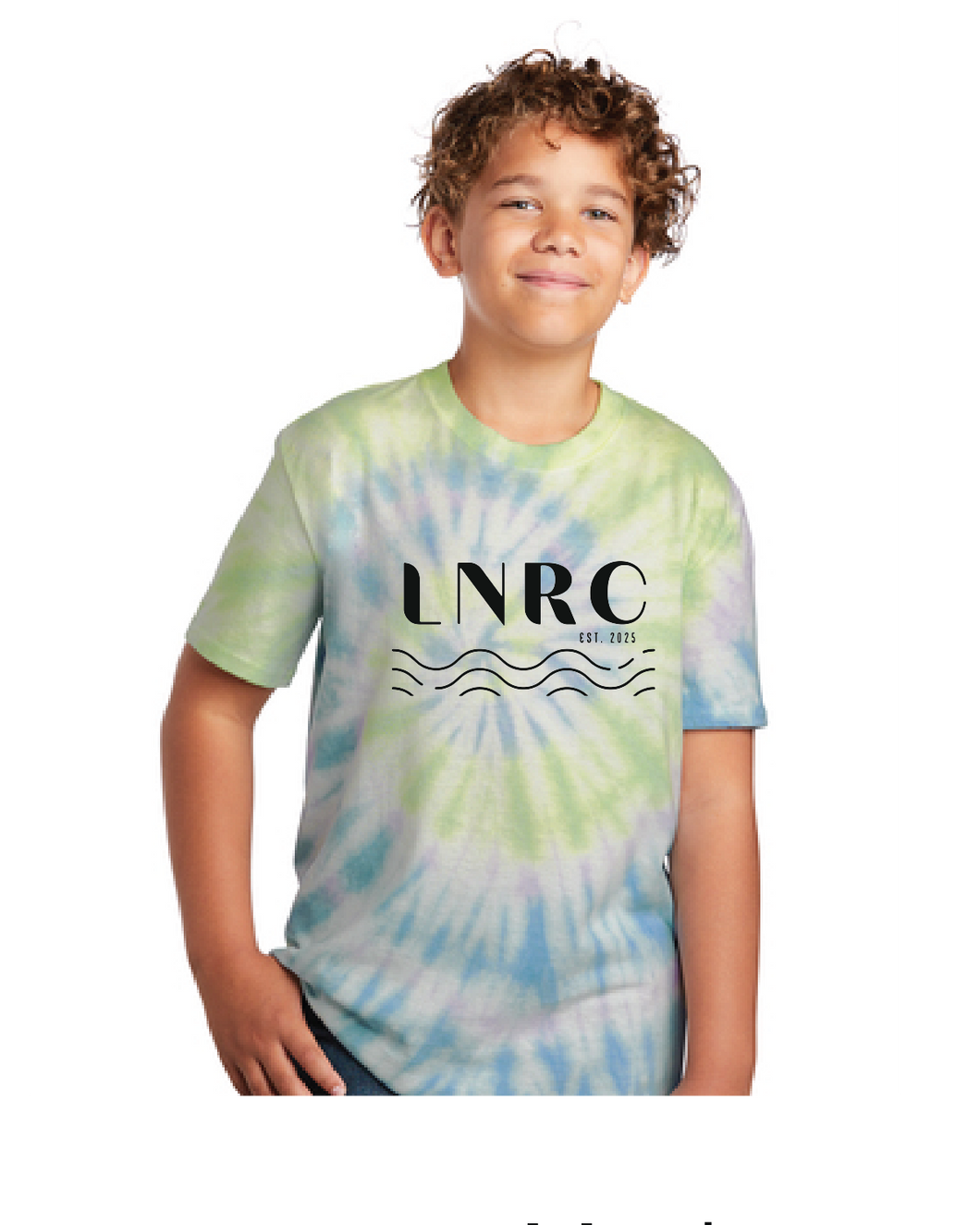 Youth Tie-Dye Tee / Water Color Spiral / Little Neck Run Club