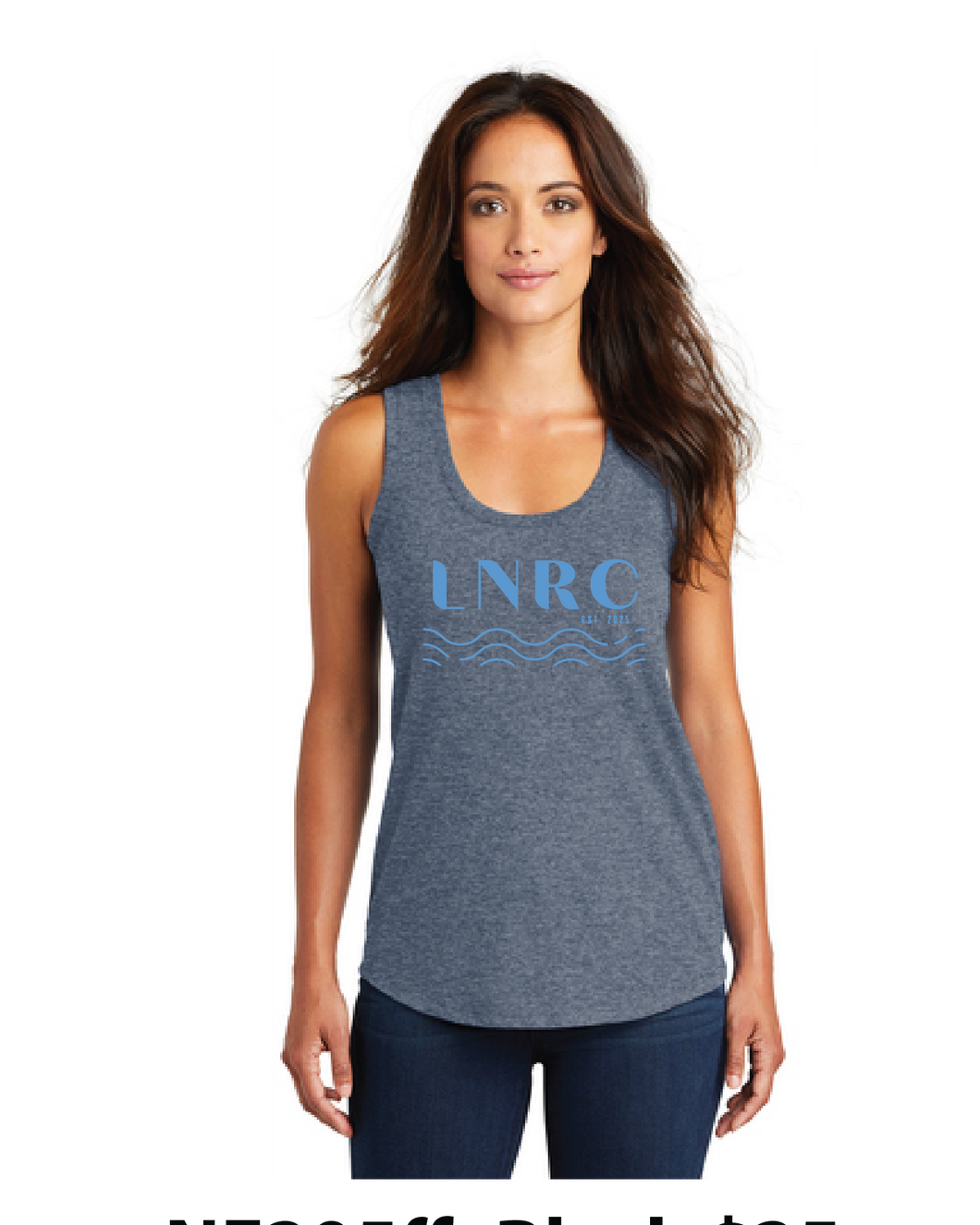 Women’s Triblend Racerback Tank / Navy Frost / Little Neck Run Club
