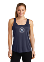 Ladies Performance Racerback Tank / Navy / Little Neck Run Club