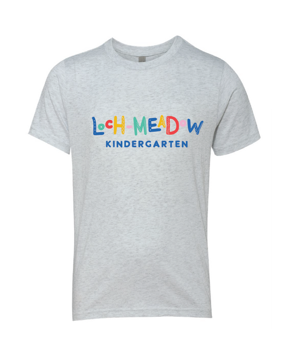 Triblend T-Shirt (Youth & Adult) / Heather White / Loch Meadow Kindergarten
