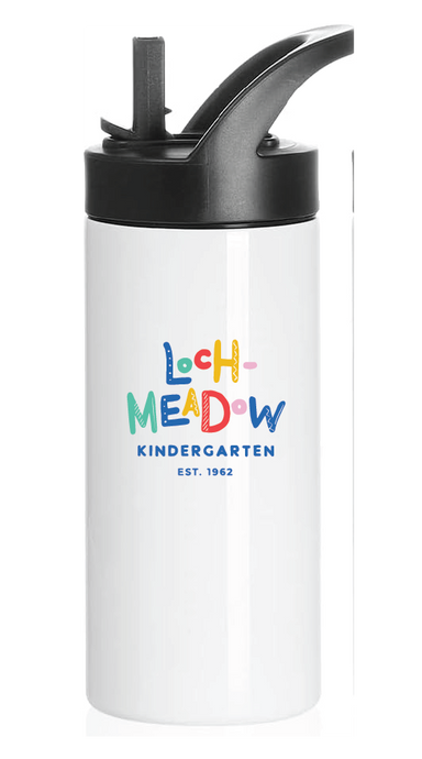 20oz Lunch Box - Stainless Steel Drink Tumbler / White / Loch Meadow Kindergarten