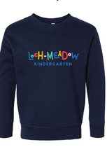 Toddler Fleece Crewneck Sweatshirt / Navy / Loch Meadow Kindergarten