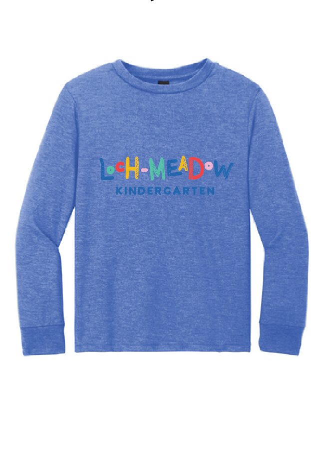 Perfect Triblend Long Sleeve Tee (Adult & Youth)  / Royal Frost / Loch Meadow Kindergarten
