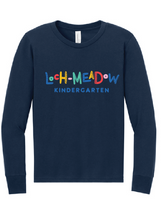 Unisex Triblend Long Sleeve Tee (Adult & Youth) / Navy / Loch Meadow Kindergarten