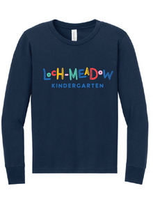 Unisex Triblend Long Sleeve Tee (Adult & Youth) / Navy / Loch Meadow Kindergarten