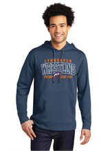 Performance Fleece Pullover Hooded Sweatshirt / Silver / Lynnhaven Middle Wrestling