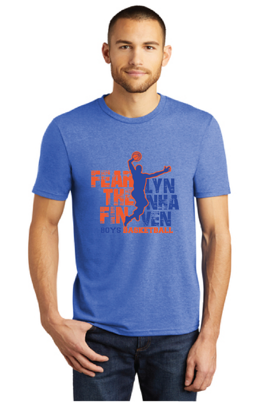 Softstyle Tee / Royal Frost / Lynnhaven Middle School Boys Basketball