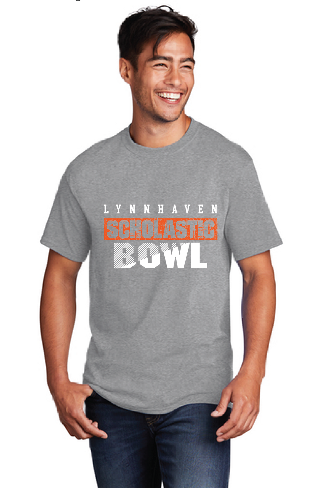 Core Cotton Tee / Athletic Heather / Lynnhaven Middle School Scholastic Bowl