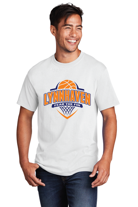 Core Cotton Tee / White / Lynnhaven Middle School Boys Basketball