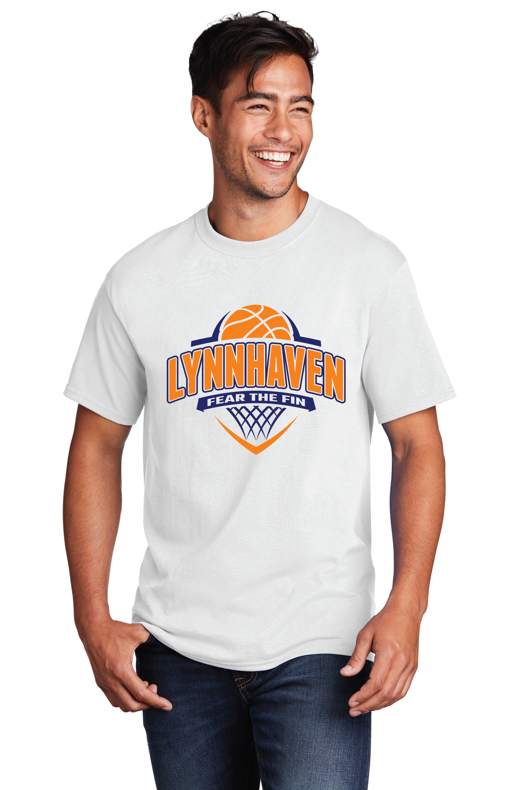 Core Cotton Tee / White / Lynnhaven Middle School Girls Basketball