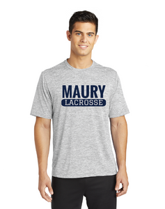 Electric Heather Tee / Silver / Maury High School Lacrosse