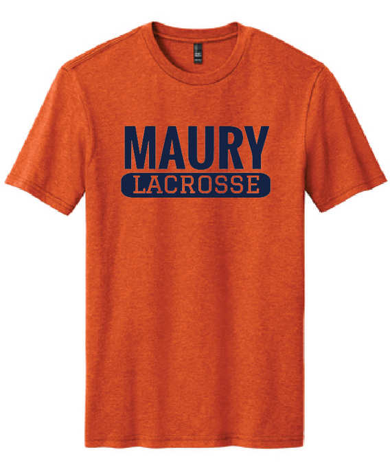 Softstyle Short Sleeve Tee / Deep Orange Heather / Maury High School Lacrosse