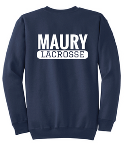 Core Fleece Crewneck Sweatshirt / Navy / Maury High School Lacrosse