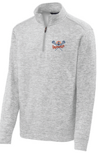 Electric Heather Fleece 1/4-Zip Pullover / Silver Electric / Maury High School Lacrosse