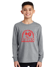 Long Sleeve Core Cotton Tee (Youth & Adult) / Ash / North Landing Elementary School