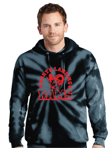 Tie-Dye Pullover Hooded Sweatshirt (Youth & Adult) / Black / North Landing Elementary School